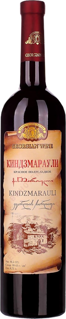 Киндзмараули сортовое кр. п/сл. ординарное вино 0.75л. 7,5-16% Бадагони АО (Грузия)