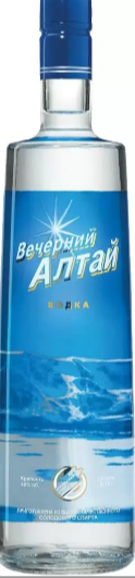 Вечерний Алтай водка 0.7л. 40% Иткульский спиртзавод АО (РОССИЯ)